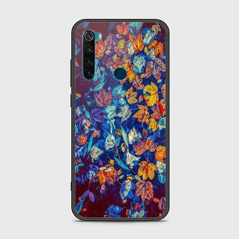 Xiaomi Redmi Note 8 Cover - Floral Series 2 - HQ Ultra Shine Premium Infinity Glass Soft Silicon Borders Case
