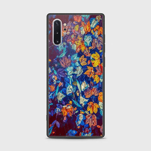 Samsung Galaxy Note 10 Plus Cover - Floral Series 2 - HQ Ultra Shine Premium Infinity Glass Soft Silicon Borders Case