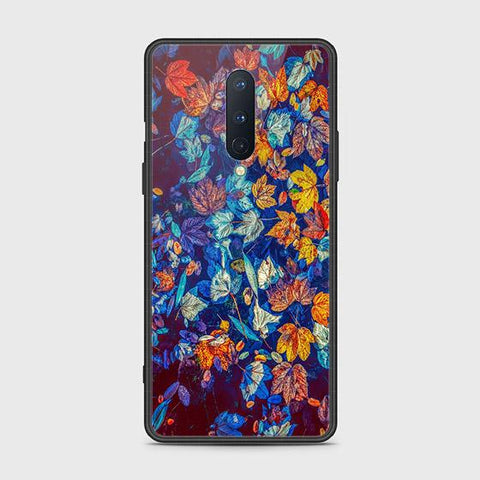 OnePlus 8 4G Cover - Floral Series 2 - HQ Ultra Shine Premium Infinity Glass Soft Silicon Borders Case