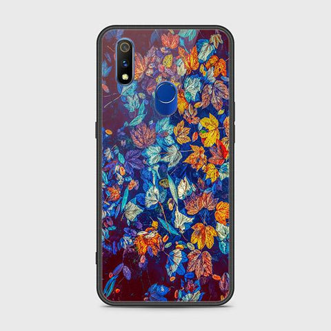 Realme 3 Pro Cover - Floral Series 2 - HQ Ultra Shine Premium Infinity Glass Soft Silicon Borders Case