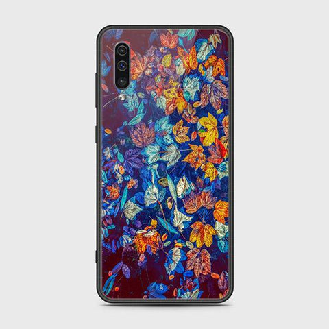 Samsung Galaxy A30s Cover - Floral Series 2 - HQ Ultra Shine Premium Infinity Glass Soft Silicon Borders Case