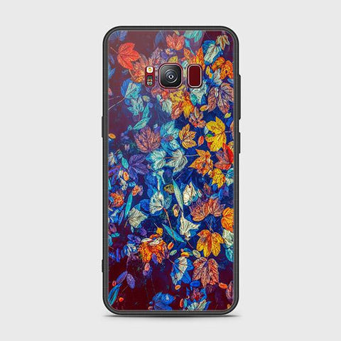 Samsung Galaxy S8 Plus Cover - Floral Series 2 - HQ Ultra Shine Premium Infinity Glass Soft Silicon Borders Case