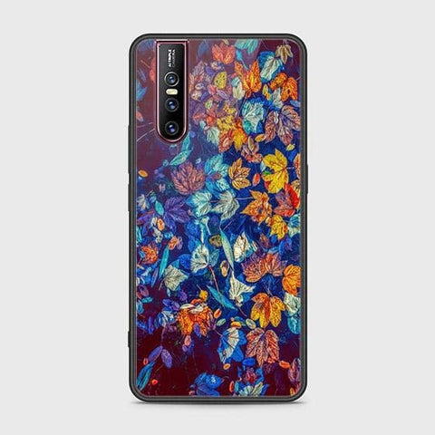 Vivo V15 Pro Cover - Floral Series 2 - HQ Ultra Shine Premium Infinity Glass Soft Silicon Borders Case