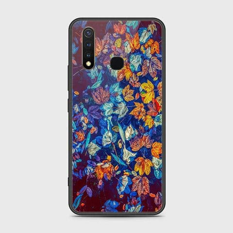 Vivo Y19 Cover - Floral Series 2 - HQ Ultra Shine Premium Infinity Glass Soft Silicon Borders Case
