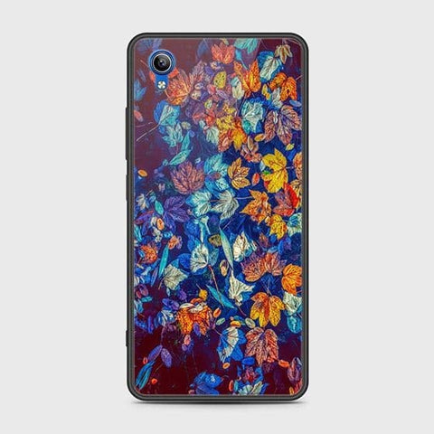 Vivo Y91C Cover - Floral Series 2 - HQ Ultra Shine Premium Infinity Glass Soft Silicon Borders Case