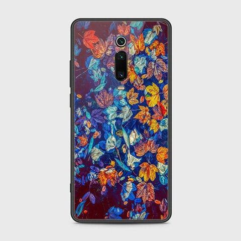 Xiaomi Mi 9T Cover - Floral Series 2 - HQ Ultra Shine Premium Infinity Glass Soft Silicon Borders Case