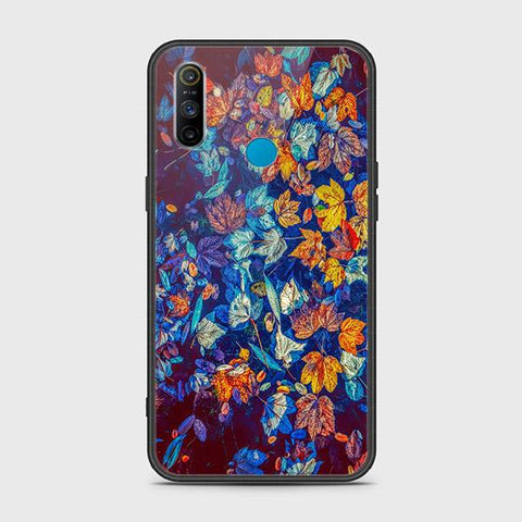 Realme C3 Cover - Floral Series 2 - HQ Ultra Shine Premium Infinity Glass Soft Silicon Borders Case
