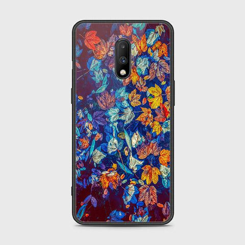 OnePlus 6T Cover - Floral Series 2 - HQ Ultra Shine Premium Infinity Glass Soft Silicon Borders Case