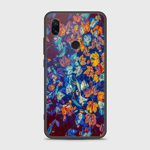 Xiaomi Redmi Note 7 Cover - Floral Series 2 - HQ Ultra Shine Premium Infinity Glass Soft Silicon Borders Case