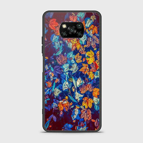 Xiaomi Poco X3 Pro Cover - Floral Series 2 - HQ Ultra Shine Premium Infinity Glass Soft Silicon Borders Case