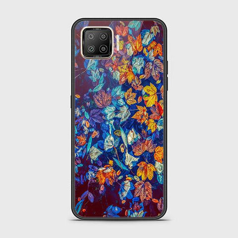 Oppo Reno 4F Cover - Floral Series 2 - HQ Ultra Shine Premium Infinity Glass Soft Silicon Borders Case