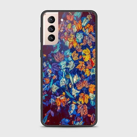 Samsung Galaxy S21 Plus 5G Cover - Floral Series 2 - HQ Ultra Shine Premium Infinity Glass Soft Silicon Borders Case