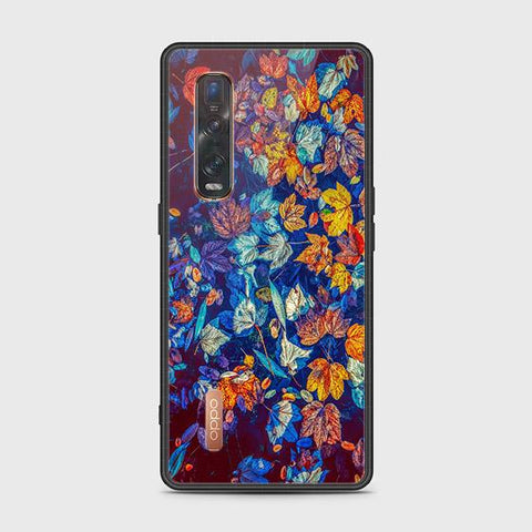 Oppo Find X2 Pro Cover - Floral Series 2 - HQ Ultra Shine Premium Infinity Glass Soft Silicon Borders Case