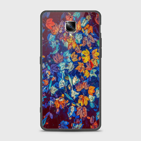 OnePlus 3 Cover- Floral Series 2 - HQ Ultra Shine Premium Infinity Glass Soft Silicon Borders Case