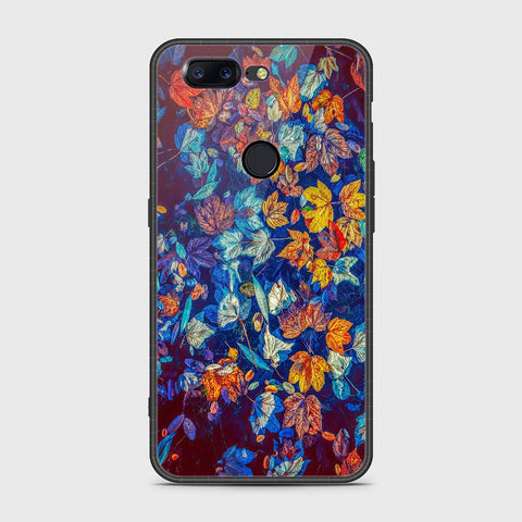 OnePlus 5T Cover- Floral Series 2 - HQ Ultra Shine Premium Infinity Glass Soft Silicon Borders Case