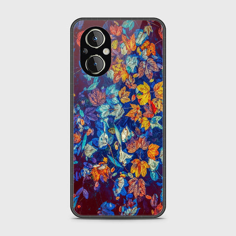 Oppo A96 5G Cover- Floral Series 2 - HQ Ultra Shine Premium Infinity Glass Soft Silicon Borders Case