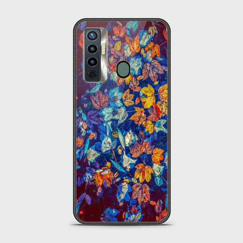 Tecno Camon 17 Cover - Floral Series 2 - HQ Ultra Shine Premium Infinity Glass Soft Silicon Borders Case