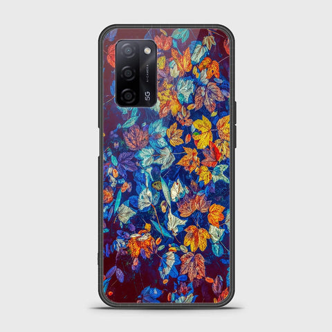 Oppo A55s Cover- Floral Series 2 - HQ Ultra Shine Premium Infinity Glass Soft Silicon Borders Case