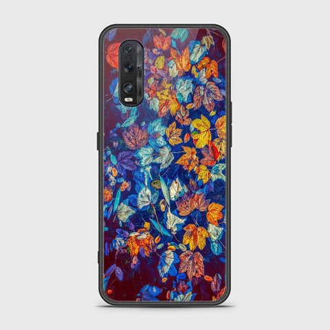 Oppo Find X2 Cover- Floral Series 2 - HQ Ultra Shine Premium Infinity Glass Soft Silicon Borders Case