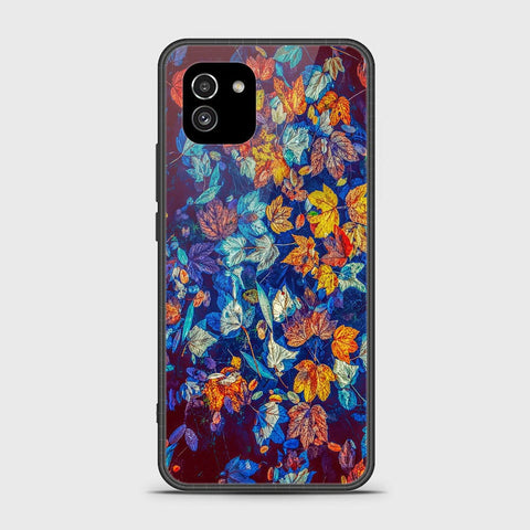 Samsung Galaxy A03 Cover- Floral Series 2 - HQ Ultra Shine Premium Infinity Glass Soft Silicon Borders Case