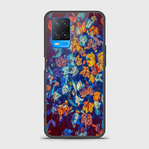 Oppo A54 4G Cover- Floral Series 2 - HQ Ultra Shine Premium Infinity Glass Soft Silicon Borders Case