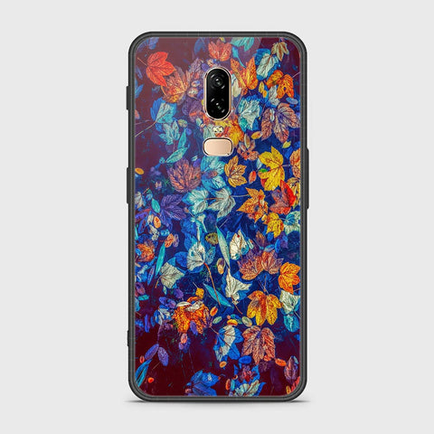 OnePlus 6 Cover- Floral Series 2 - HQ Ultra Shine Premium Infinity Glass Soft Silicon Borders Case