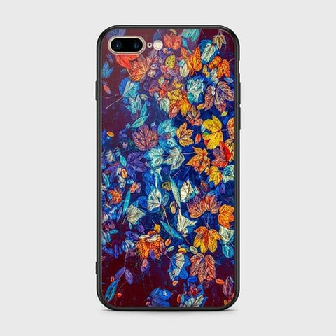 iPhone 7 Plus Cover - Floral Series 2 - HQ Ultra Shine Premium Infinity Glass Soft Silicon Borders Case