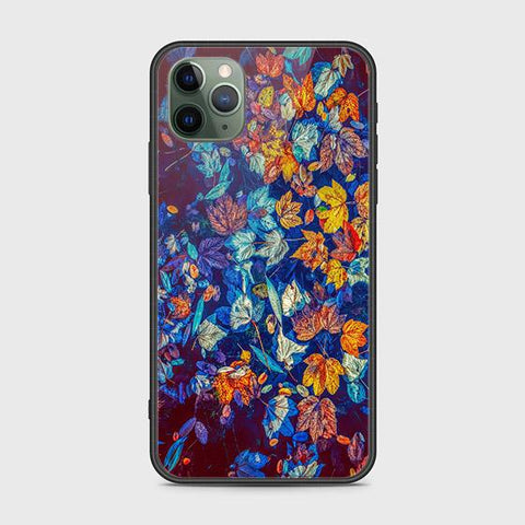 iPhone 11 Pro Cover - Floral Series 2 - HQ Ultra Shine Premium Infinity Glass Soft Silicon Borders Case