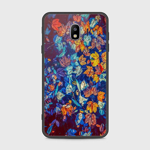 Samsung Galaxy J4 2018 Cover - Floral Series 2 - HQ Ultra Shine Premium Infinity Glass Soft Silicon Borders Case