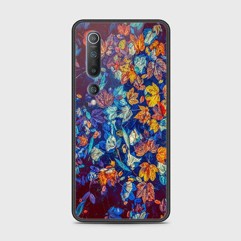 Xiaomi Mi 10 Cover - Floral Series 2 - HQ Ultra Shine Premium Infinity Glass Soft Silicon Borders Case