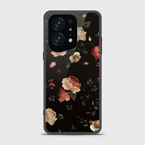Oppo Find X5 Pro Cover - Floral Series 2 - HQ Ultra Shine Premium Infinity Glass Soft Silicon Borders Case