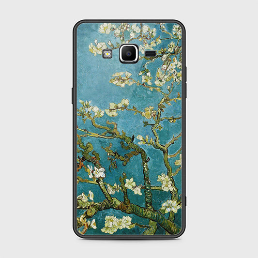 Samsung Galaxy Grand Prime Cover- Floral Series 2 - HQ Ultra Shine Premium Infinity Glass Soft Silicon Borders Case