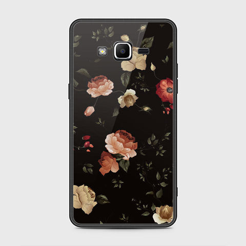 Samsung Galaxy Grand Prime Cover- Floral Series 2 - HQ Ultra Shine Premium Infinity Glass Soft Silicon Borders Case