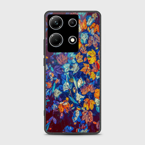 Infinix Note 30 Cover- Floral Series 2 - HQ Ultra Shine Premium Infinity Glass Soft Silicon Borders Case