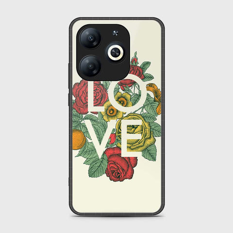 Tecno Pop 8 Cover- Floral Series 2 - HQ Ultra Shine Premium Infinity Glass Soft Silicon Borders Case