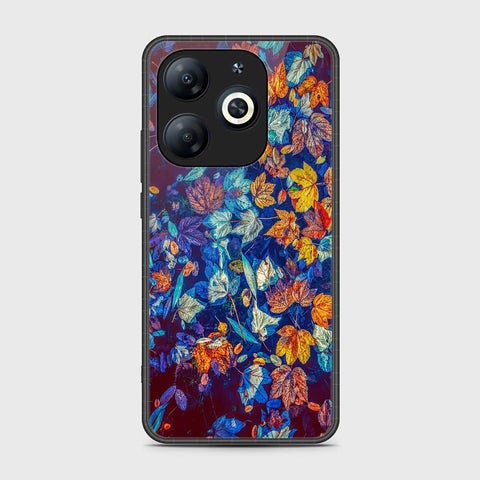 Infinix Smart 8 Pro Cover- Floral Series 2 - HQ Ultra Shine Premium Infinity Glass Soft Silicon Borders Case