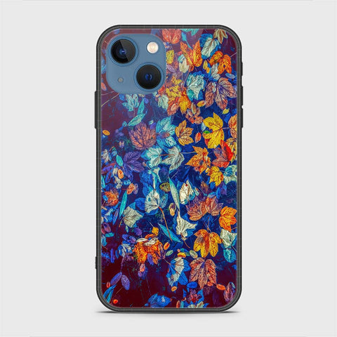 iPhone 13 Cover - Floral Series 2 - HQ Ultra Shine Premium Infinity Glass Soft Silicon Borders Case