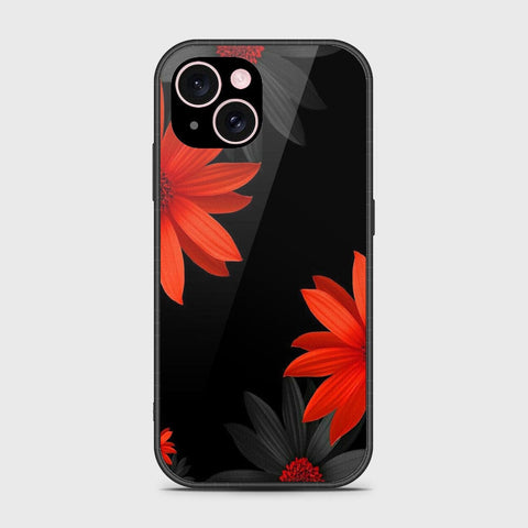 iPhone 15 Plus Cover- Floral Series 2 - HQ Ultra Shine Premium Infinity Glass Soft Silicon Borders Case