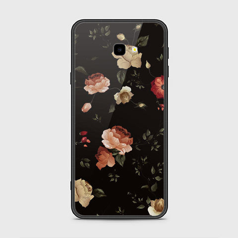 Samsung Galaxy J7 Prime Cover- Floral Series 2 - HQ Ultra Shine Premium Infinity Glass Soft Silicon Borders Case