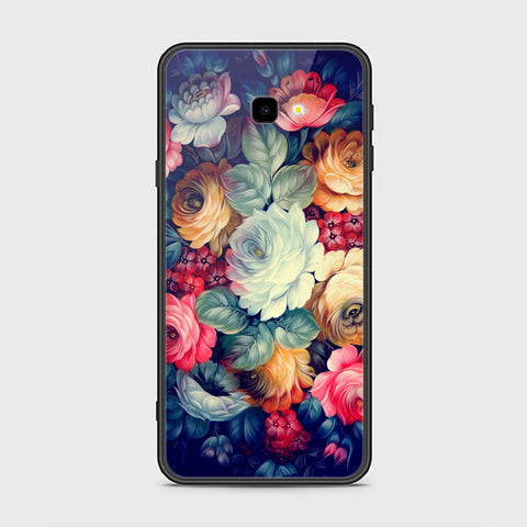 Samsung Galaxy J4 Plus Cover- Floral Series 2 - HQ Ultra Shine Premium Infinity Glass Soft Silicon Borders Case