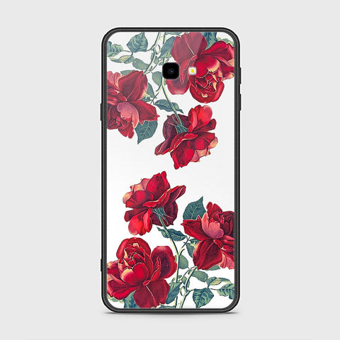 Samsung Galaxy J4 Plus Cover- Floral Series 2 - HQ Ultra Shine Premium Infinity Glass Soft Silicon Borders Case