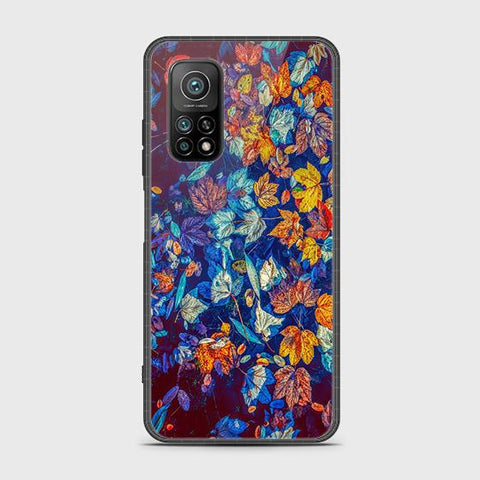 Xiaomi Mi 10T Pro Cover - Floral Series 2 - HQ Ultra Shine Premium Infinity Glass Soft Silicon Borders Case