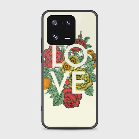 Xiaomi 13 Pro Cover- Floral Series 2 - HQ Ultra Shine Premium Infinity Glass Soft Silicon Borders Case