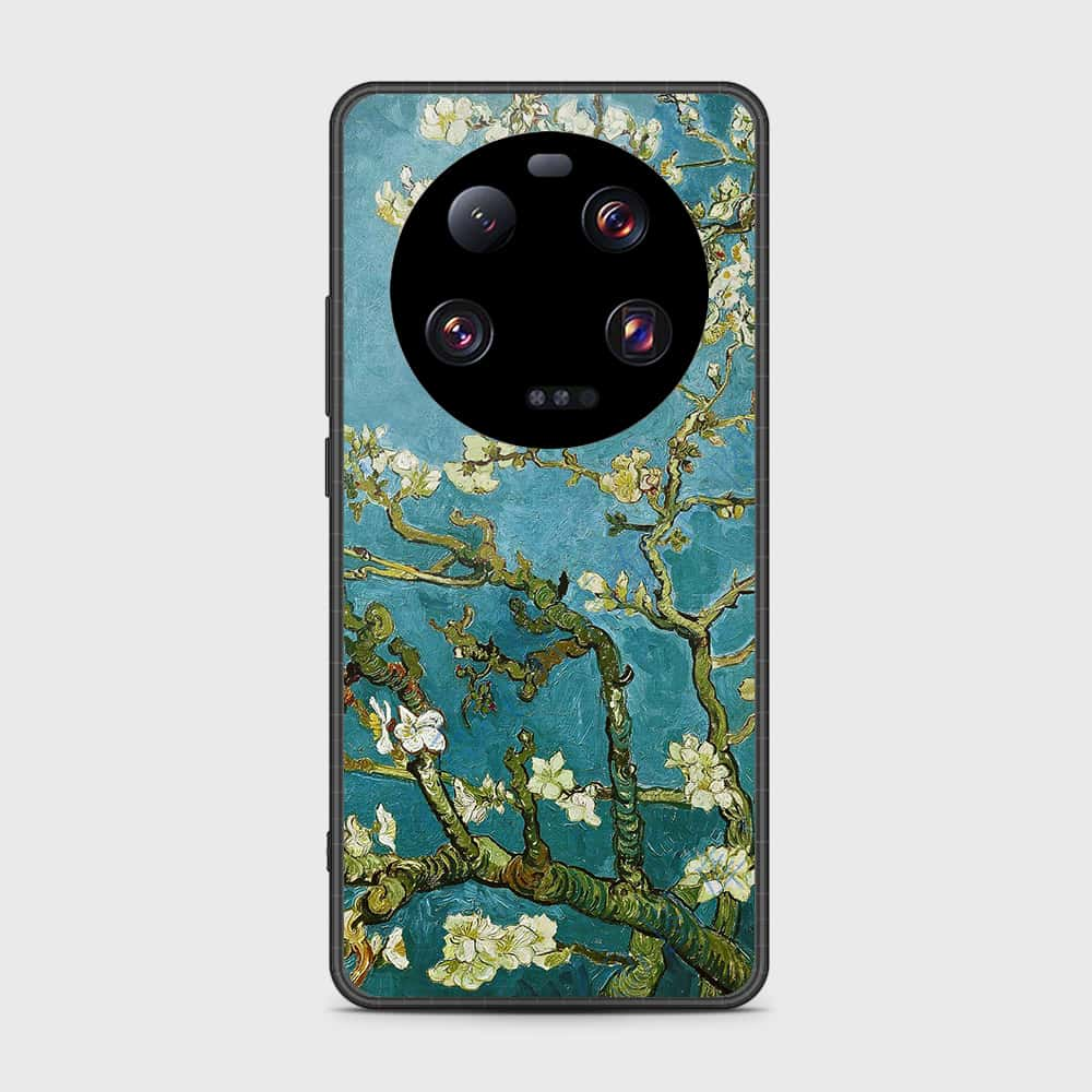 Xiaomi 13 Ultra Cover- Floral Series 2 - HQ Ultra Shine Premium Infinity Glass Soft Silicon Borders Case