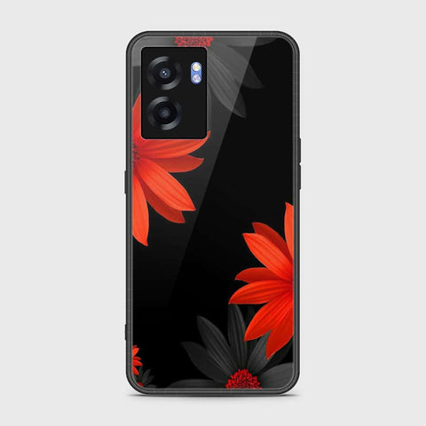 Oppo A77 5G Cover- Floral Series 2 - HQ Ultra Shine Premium Infinity Glass Soft Silicon Borders Case