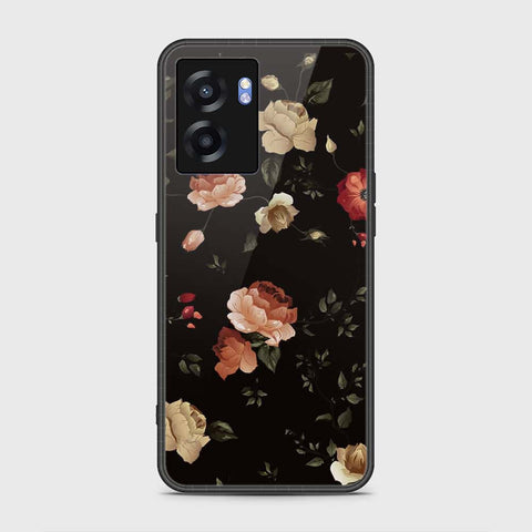 Realme Q5i Cover- Floral Series 2 - HQ Ultra Shine Premium Infinity Glass Soft Silicon Borders Case