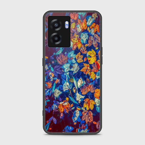 Oppo A77 5G Cover- Floral Series 2 - HQ Ultra Shine Premium Infinity Glass Soft Silicon Borders Case