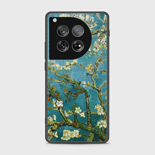 OnePlus 12 Cover- Floral Series 2 - HQ Ultra Shine Premium Infinity Glass Soft Silicon Borders Case