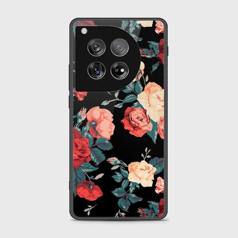 OnePlus 12 Cover- Floral Series 2 - HQ Ultra Shine Premium Infinity Glass Soft Silicon Borders Case