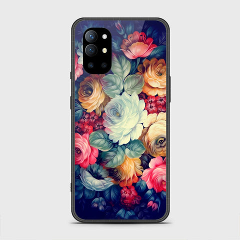 OnePlus 9R Cover - Floral Series 2 - HQ Ultra Shine Premium Infinity Glass Soft Silicon Borders Case